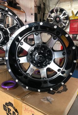 Set of 17x9 New GEAR off-roading wheels 6x135 and 6x139.7