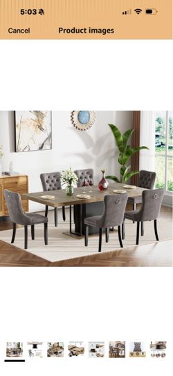 7-piece dining room table