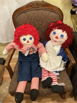 #HANDMADE #DOLLS #RAGGEDYANDY #RAGGEDYANN ❤️🤍💙