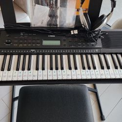 Yamaha, 61-Key PSR-E273 Portable Keyboard with PA130 Power Adapter, Black