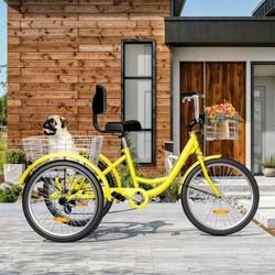 Triciclo De Velocidas Nuevo Cesta Alante Y Atras Gramde C Para Mandados Llevar Nuevo Su Caja Sin Abrir 350 A 280