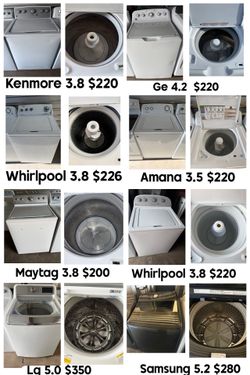 Washer Kenmore Ge Maytag Whirlpool Samsung