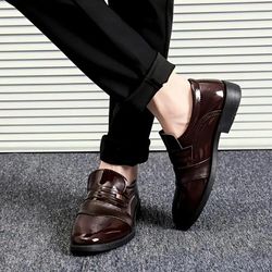 Men's Leisure Oxfords Wedding Shoes Pointed Toe Formal Office Work Shoes