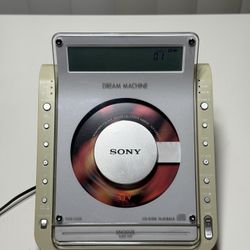 Sony Dream Machine Alarm Clock CD Player Radio ICF-CD855V 