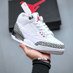 Jordan 3 ree Throw Line White Cement