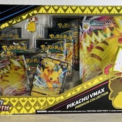 Pokemon Crown Zenith Pikachu VMAX Premium Collection With Pikachu Pin!