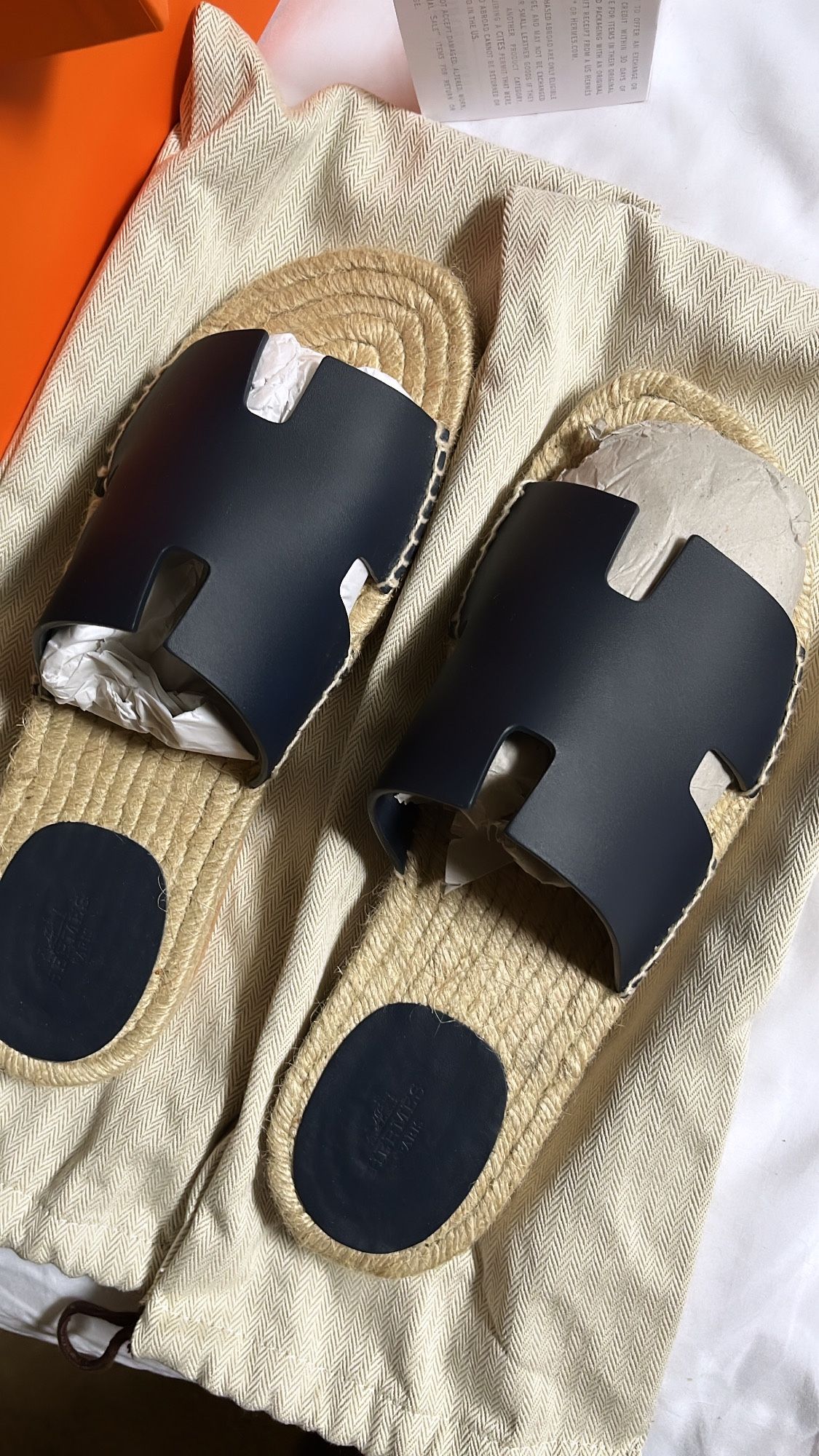Hermes Espadrilles Slides