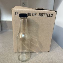 Brand new 10 oz Glass bottles 