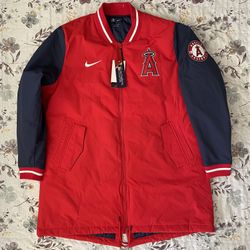 Brand NEW - LA Anaheim Angels Nike Authentic Mens Dugout Jacket Coat Size XL