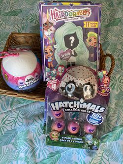 Hatchimals 4 pack and Hactchimal Egg and HairDorables