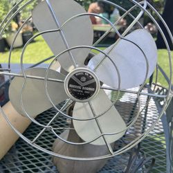 Antique Deco Aluminum Manning Bowman Fan #41