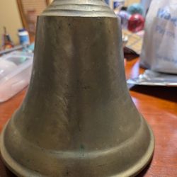 Antique Brass Bell With Dinger