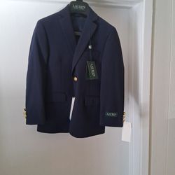 RALPH LAUREN KIDS NAVY BLUE BLAZER 