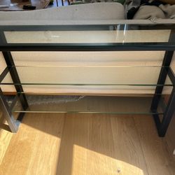 Steel And Glass Console Table