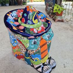 Talavera Siesta Man Figuring Decoration. Pottery, Clay Pots,  Planters, Plants. $55 Each.