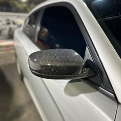Charger Srt Honeycomb Carbon Fiber Mirror Caps