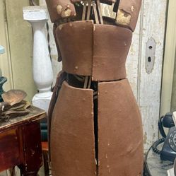 Antique Ladies Dress Form Full Body Adjustable Mannequin
