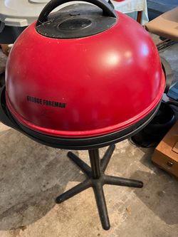 George Foreman Indoor/Outdoor Electric Grill with Stand – $50