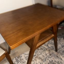 3 - Pc Dining Set - Solid Wood (Walnut) - $325, Open To Offers 