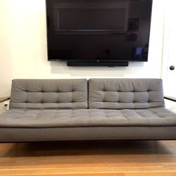 Mid-Century Modern Grey Couch