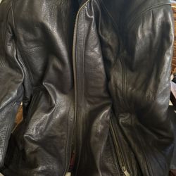 Andréw Marc New York Leather Bomber Jacket 2xl