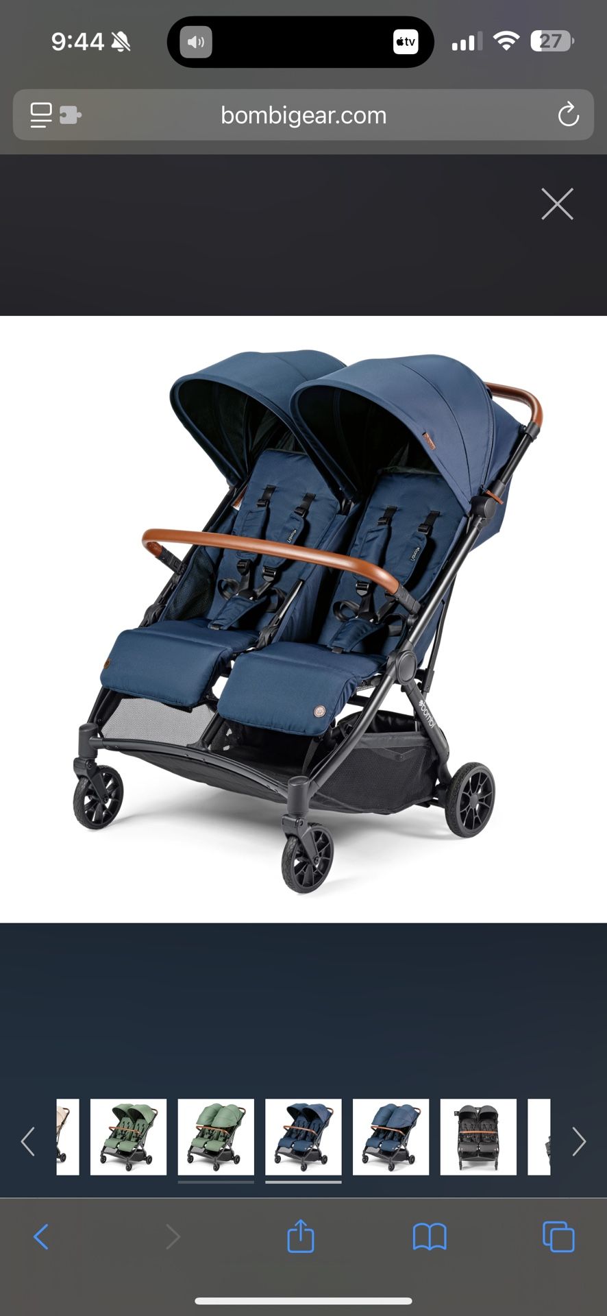 Bombi Bebee Double Stroller