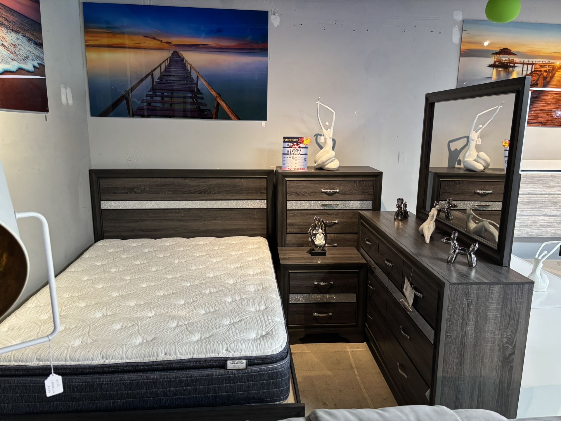 Beautiful 5 Pc Storage Bedroom Set Fall Special Only $899