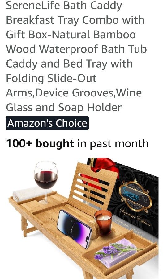 SereneLife Bath Caddy