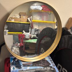 Gold Rim Mirror