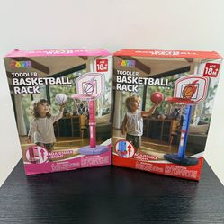 Kids Adjustable Basketball Hoop (Pink or Blue)