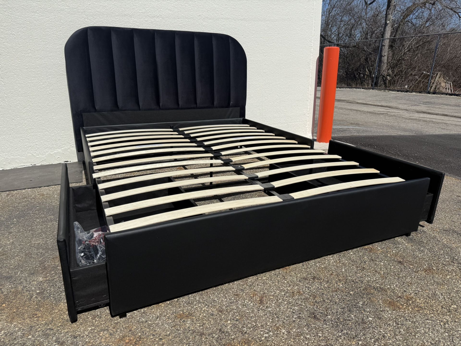 New Storage Drawers Queen Size Platform Bed Frame $150 Or $250 With Headboard