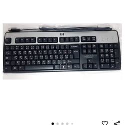  Teclado con cable USB 104 teclas negro y
plata Parte # 434821-002