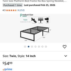 Twin Bed And Mattress 