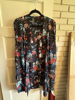 Tahari Floral Cover Up