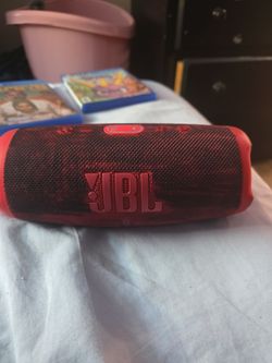JBL red speaker