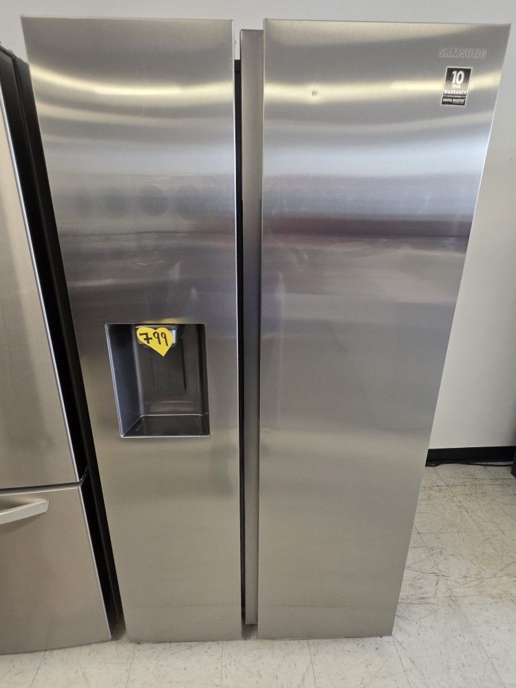 Samsung & Ge Side By Side Refrigerator Used 90days Warranty