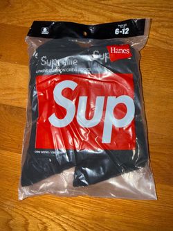 black supreme socks 4 pair
