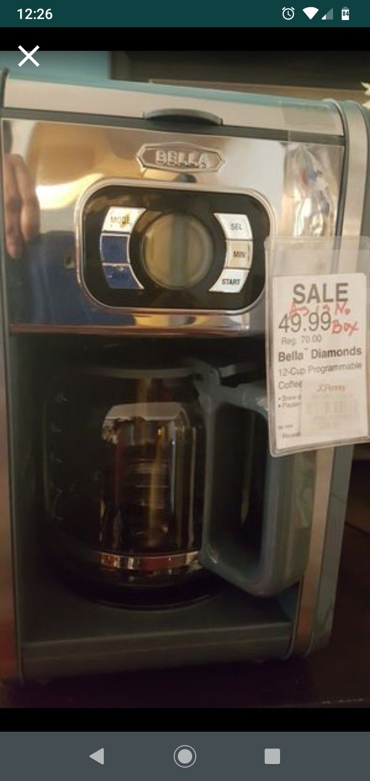 Bella Coffee Maker New!