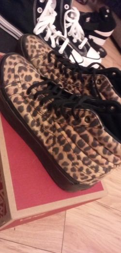 Cheetah Print Woman's Vans