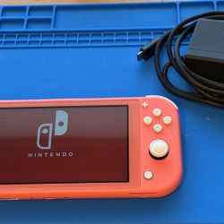 Nintendo Switch With Original Charger Screen Protector