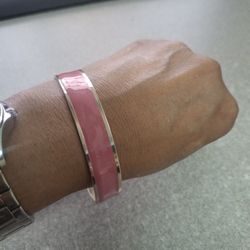 Pink & Gold Bangle Bracelet 
