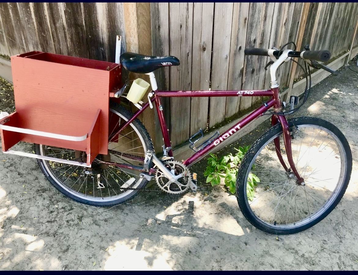Mountain Bike With Fishing Rack