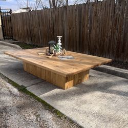 Custom coffee table farmhouse Wood  Modern Rustic Center Oval Set End Table Side Table  Storage Monastery Set Chest  Restoration hardware Carpenter