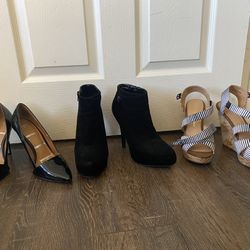 Heels, Booties, & Wedges