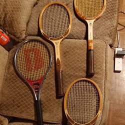 Vintage Tennis Racket Bundle (4 total)