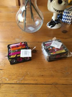 Two brand new ribbon and bead trinket boxes