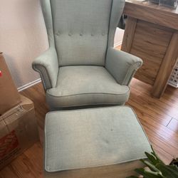 Ikea STRANDMON Armchair and ottoman