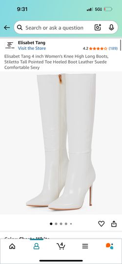 White Heels Boots 