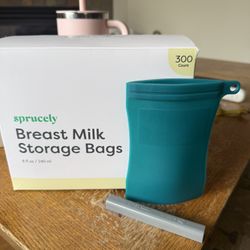 Breast Milk Storage Bags - Reusable Silicon And Regular Plastic 