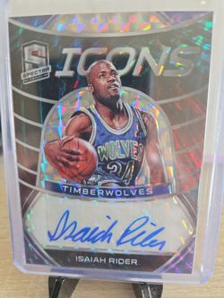 Timberwolves  Isaiah Rider Certified  Autograph  Card